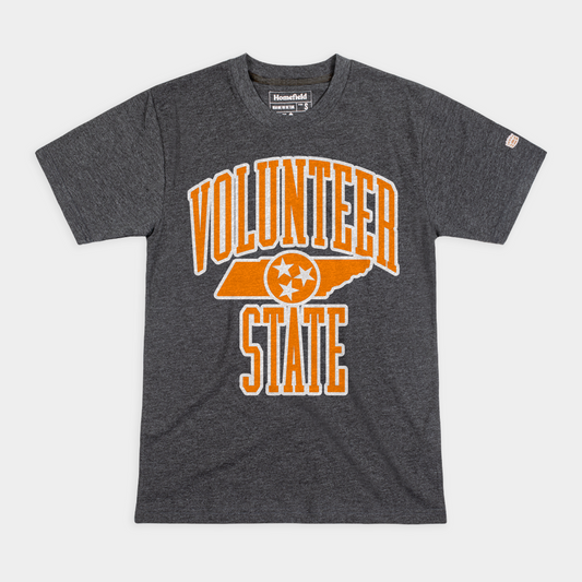 Tennessee "Volunteer State" Smokey Grey Retro Tee