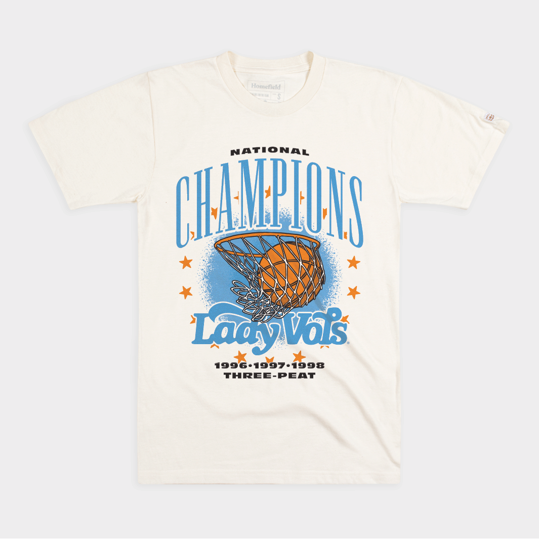 Tennessee Lady Vols 1996, 1997, 1998 National Champions Tee
