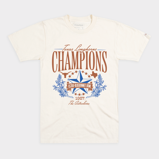 Texas 1987 Astro-Bluebonnet Bowl Champs Tee