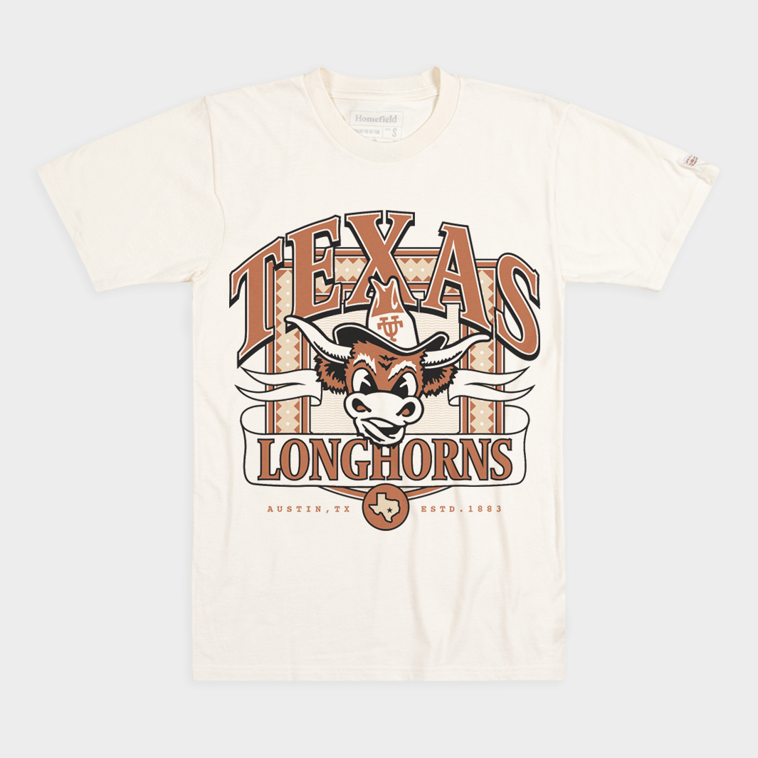 Texas Longhorns Vintage Logo Estd. 1883 Tee