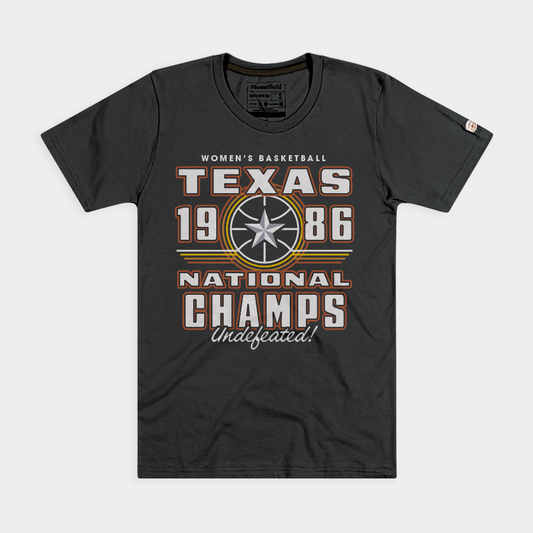 Texas Women's Basketball 1986 National Champs Tee