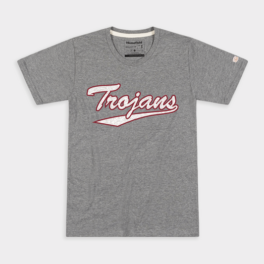 Troy Trojans Baseball Script Tee