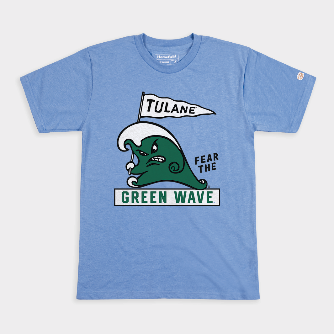 Retro Tulane Green Wave Shirt