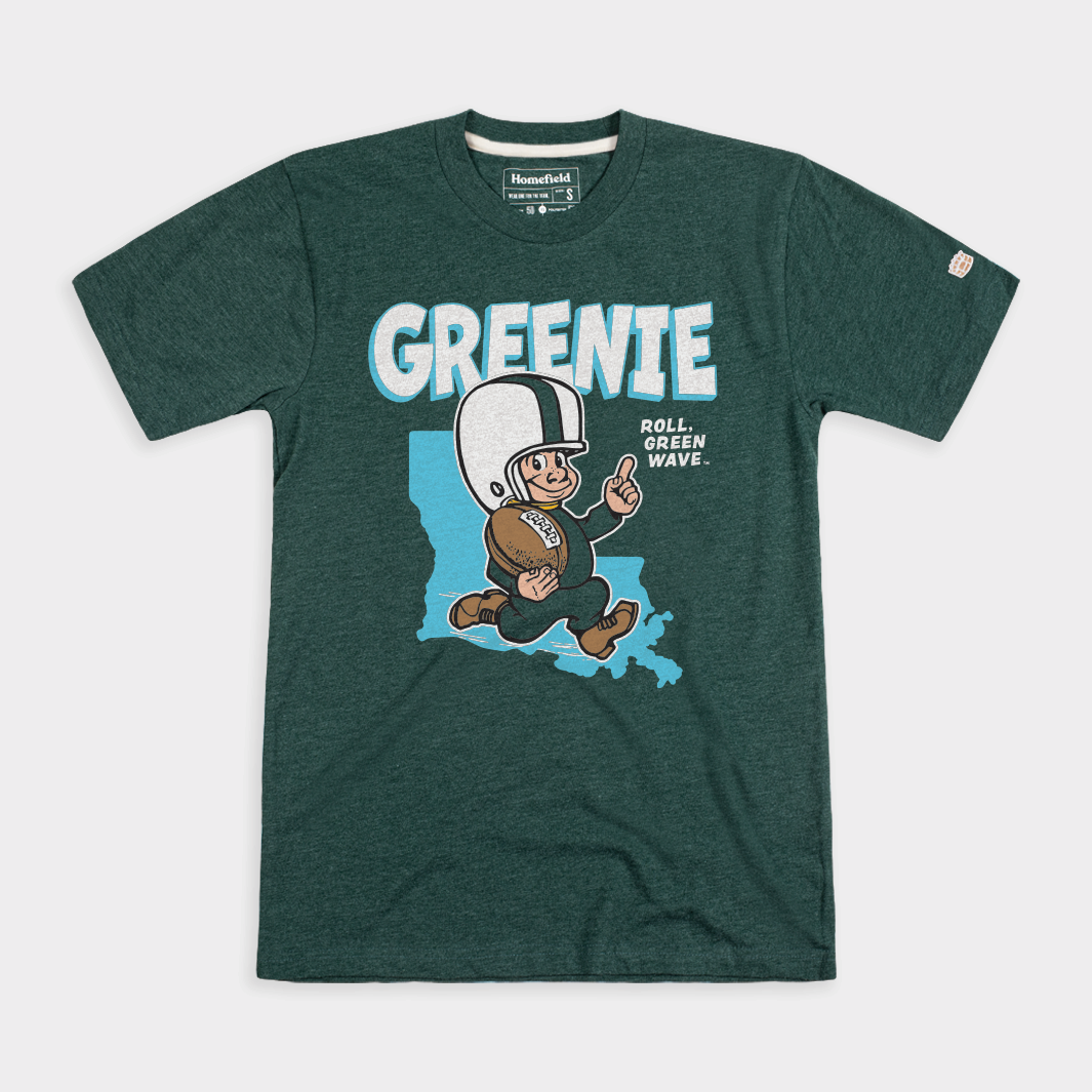 Tulane Green Wave Greenie Throwback Tee