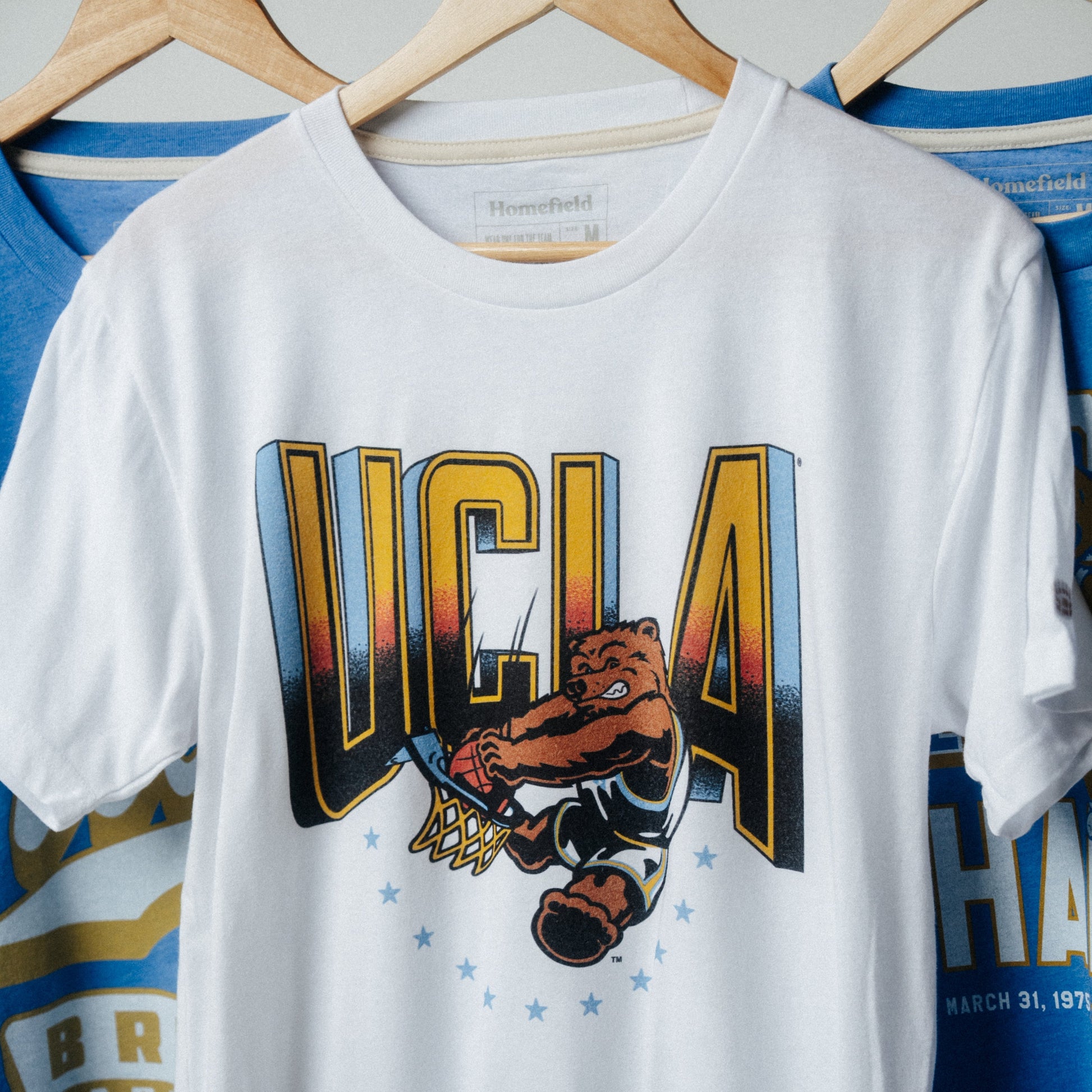 UCLA 1990s Retro Dunking Joe Bruin Basketball Tee