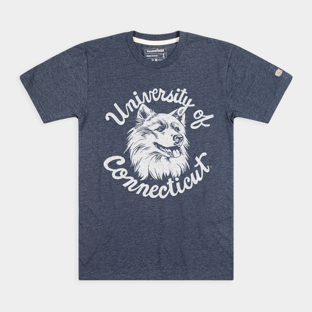 UConn Vintage Husky Logo Tee