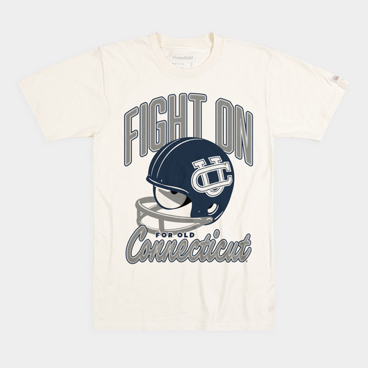 UConn Football "Fight On" Helmet Tee