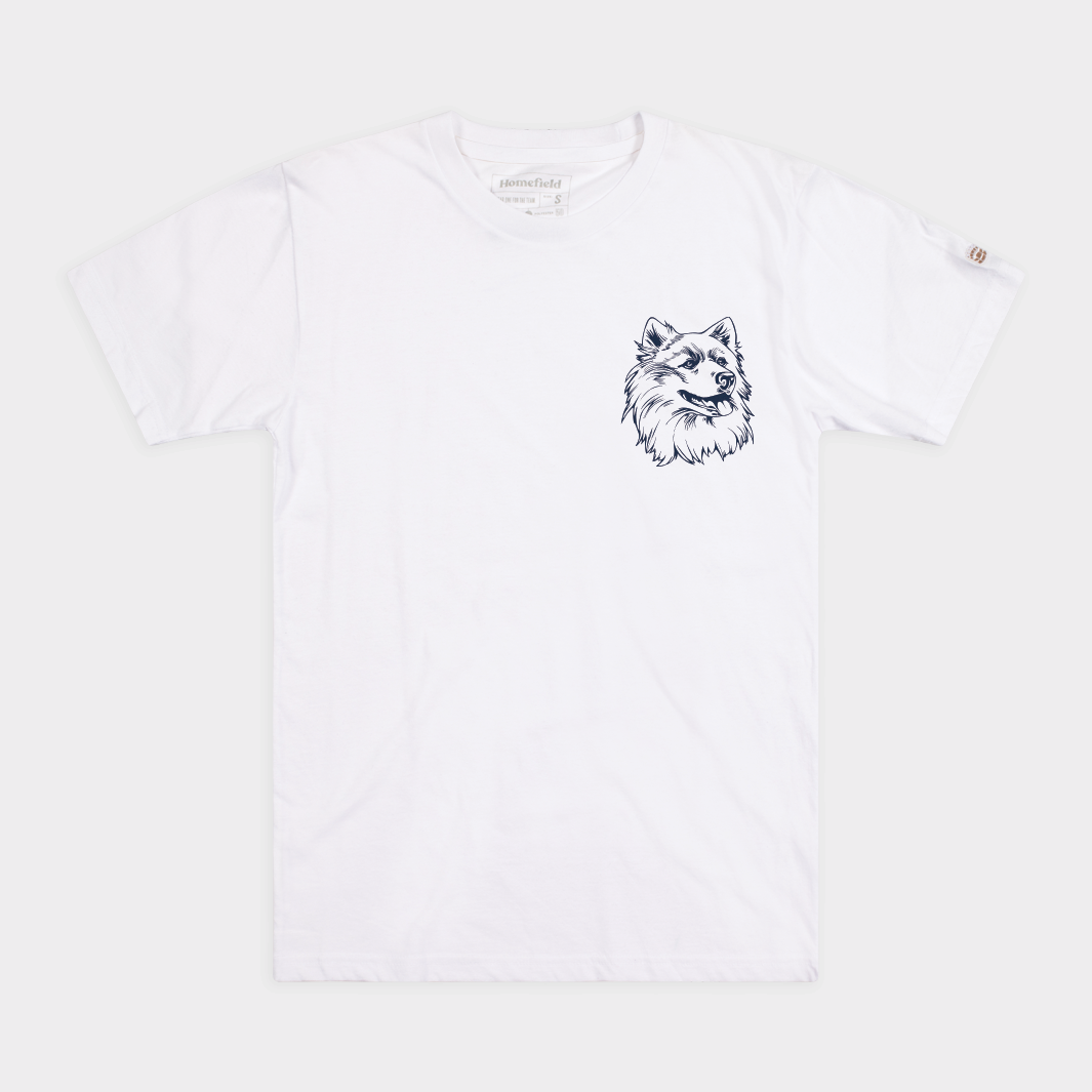 UConn 1980s and 1990s Logo Chest Print Tee