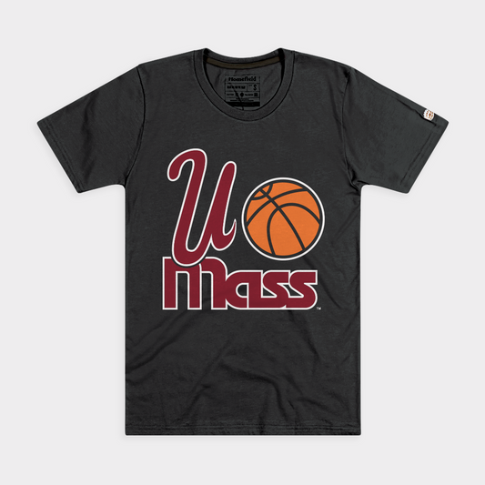 UMass Minutemen Basketball 1990s Logo Tee