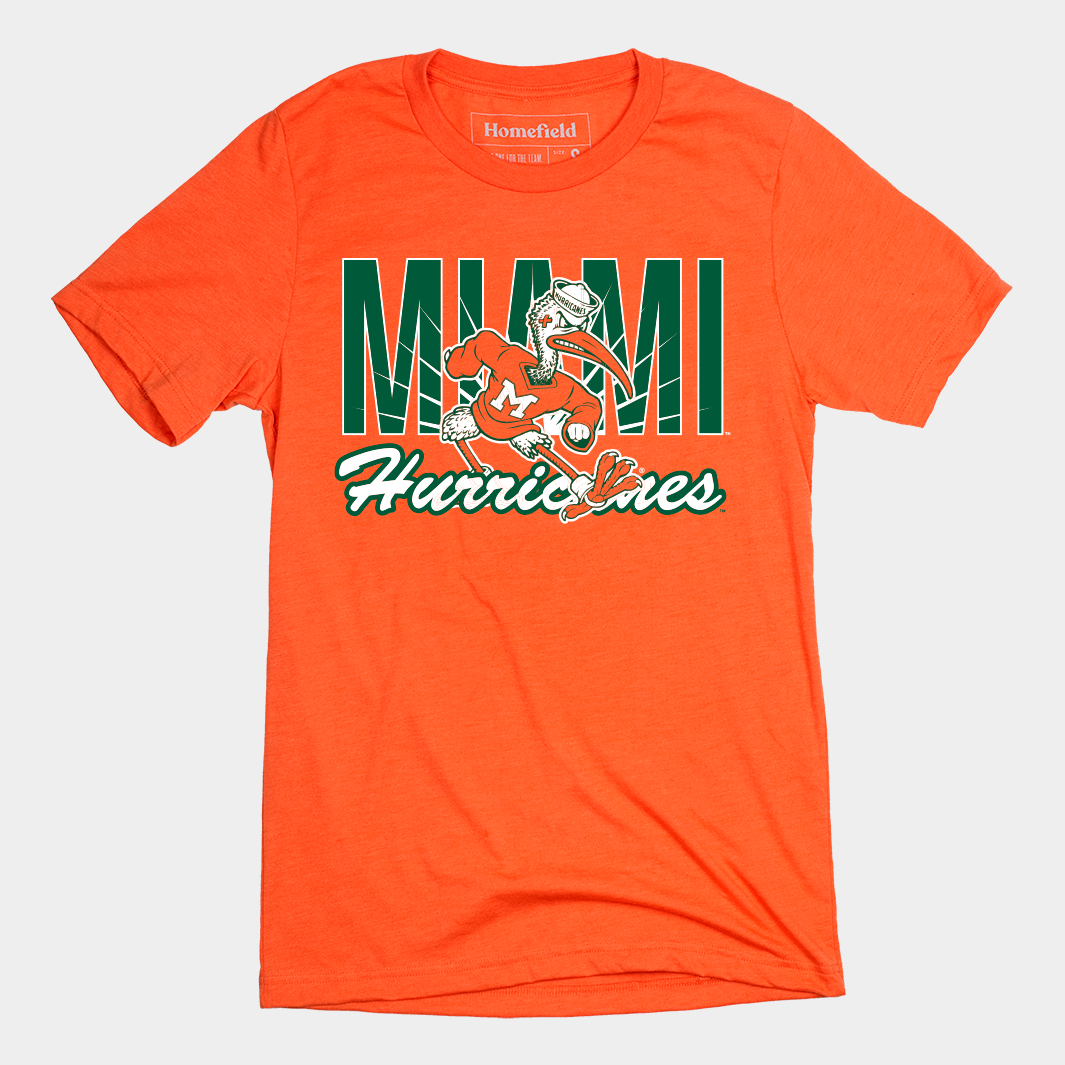 Miami Hurricanes Retro Sebastian Tee