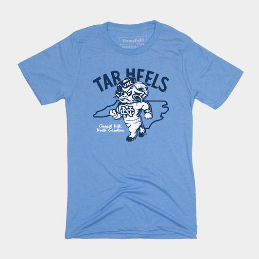 Retro Tar Heels Carolina Blue Tee