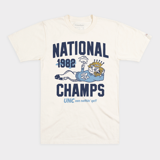 UNC Men's Basketball Vintage 1982 National Champs Tee