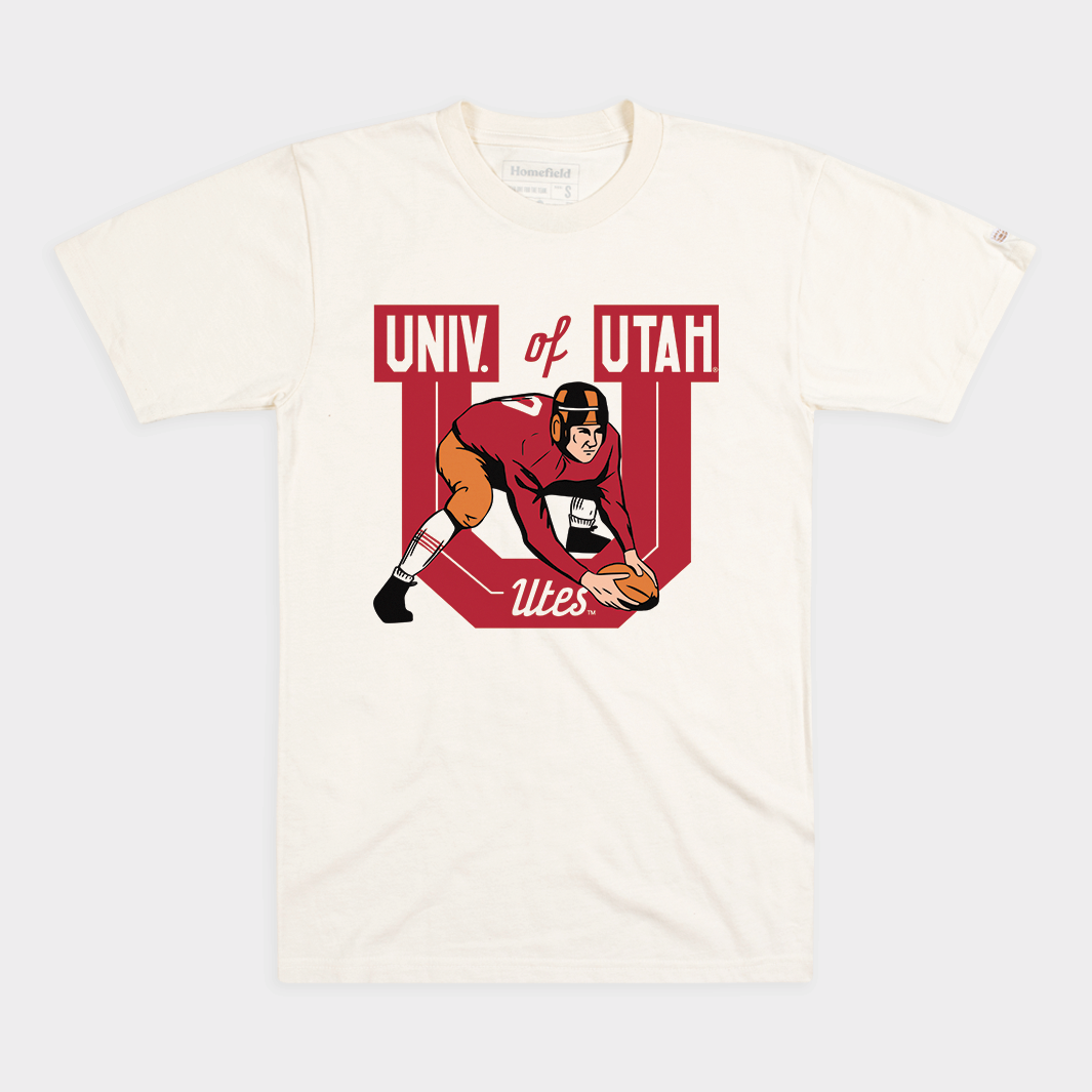 Utah Vintage Football Logo Tee