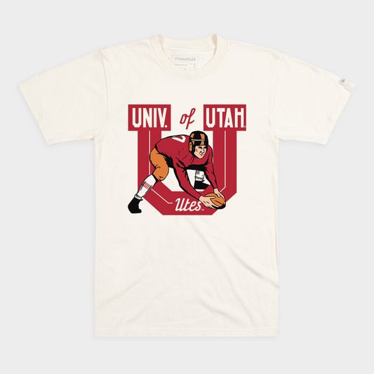 Utah Vintage Football Logo Tee