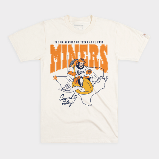 UTEP Football Vintage Flying Paydirt Pete Tee