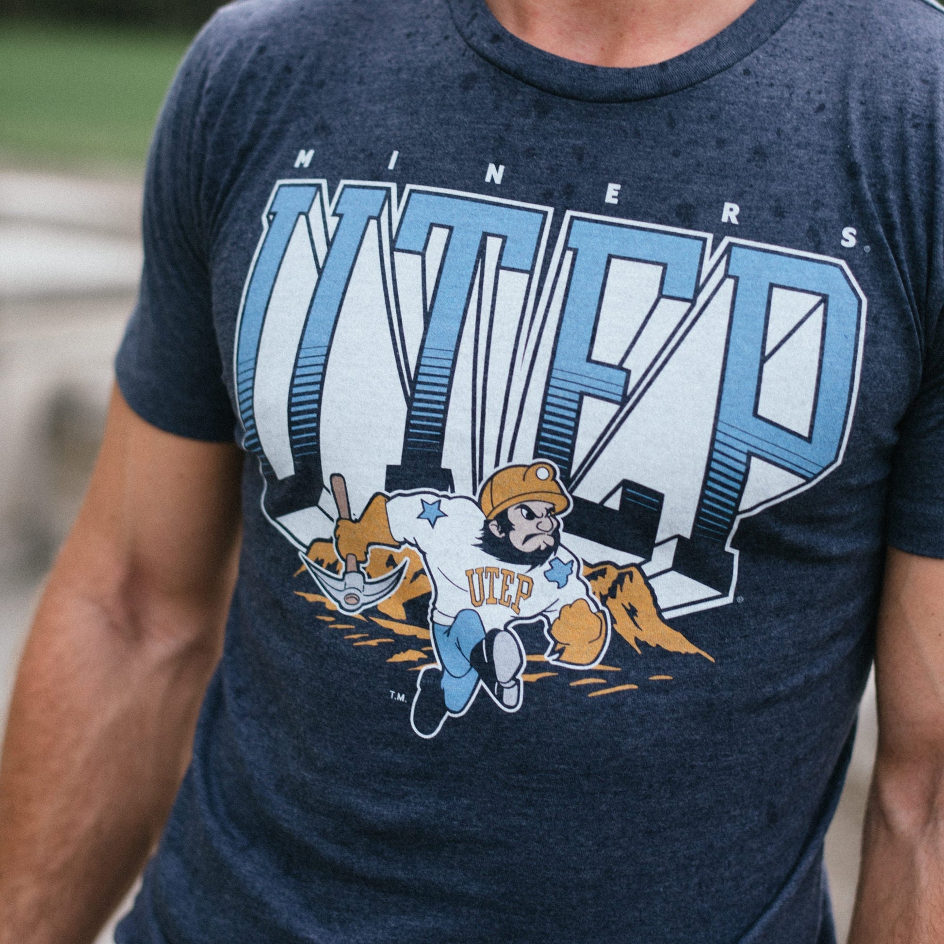 UTEP Miners 1990s Vintage Paydirt Pete Tee