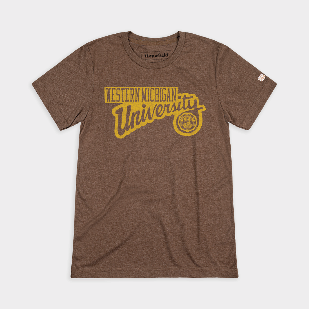 Western Michigan Script and Seal Tee