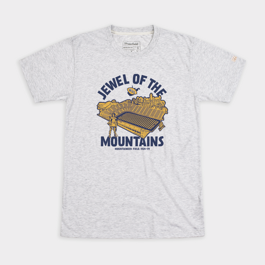 Jewel of the Mountains Vintage WVU Football Tee