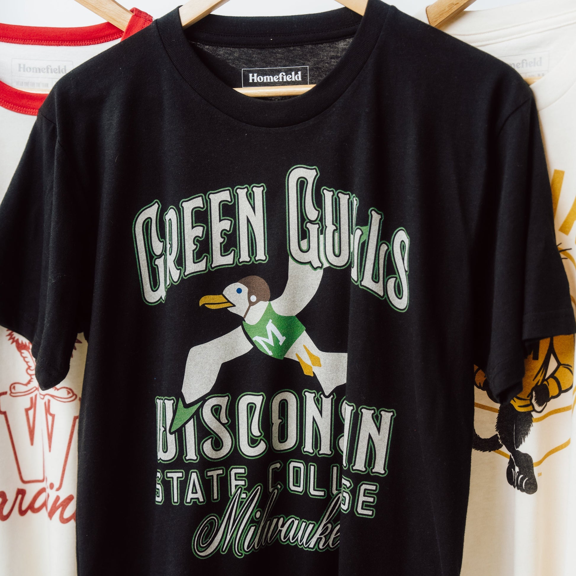 UWM Vintage Wisconsin State Green Gulls Tee