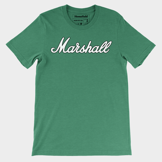Marshall Basketball Script Tee