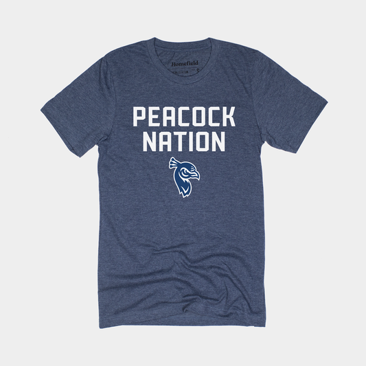 Saint Peter's Peacock Nation Basketball Tee
