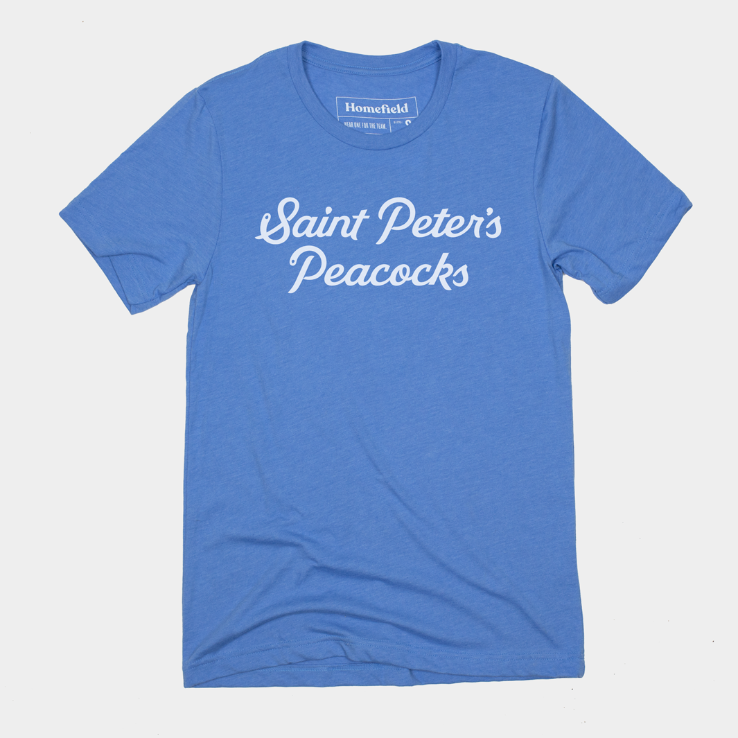 Saint Peter's Basketball Script Tee