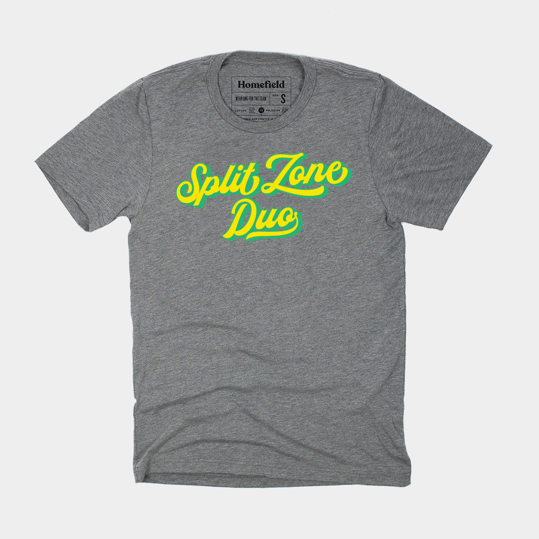 Split Zone Duo Script Logo Tee